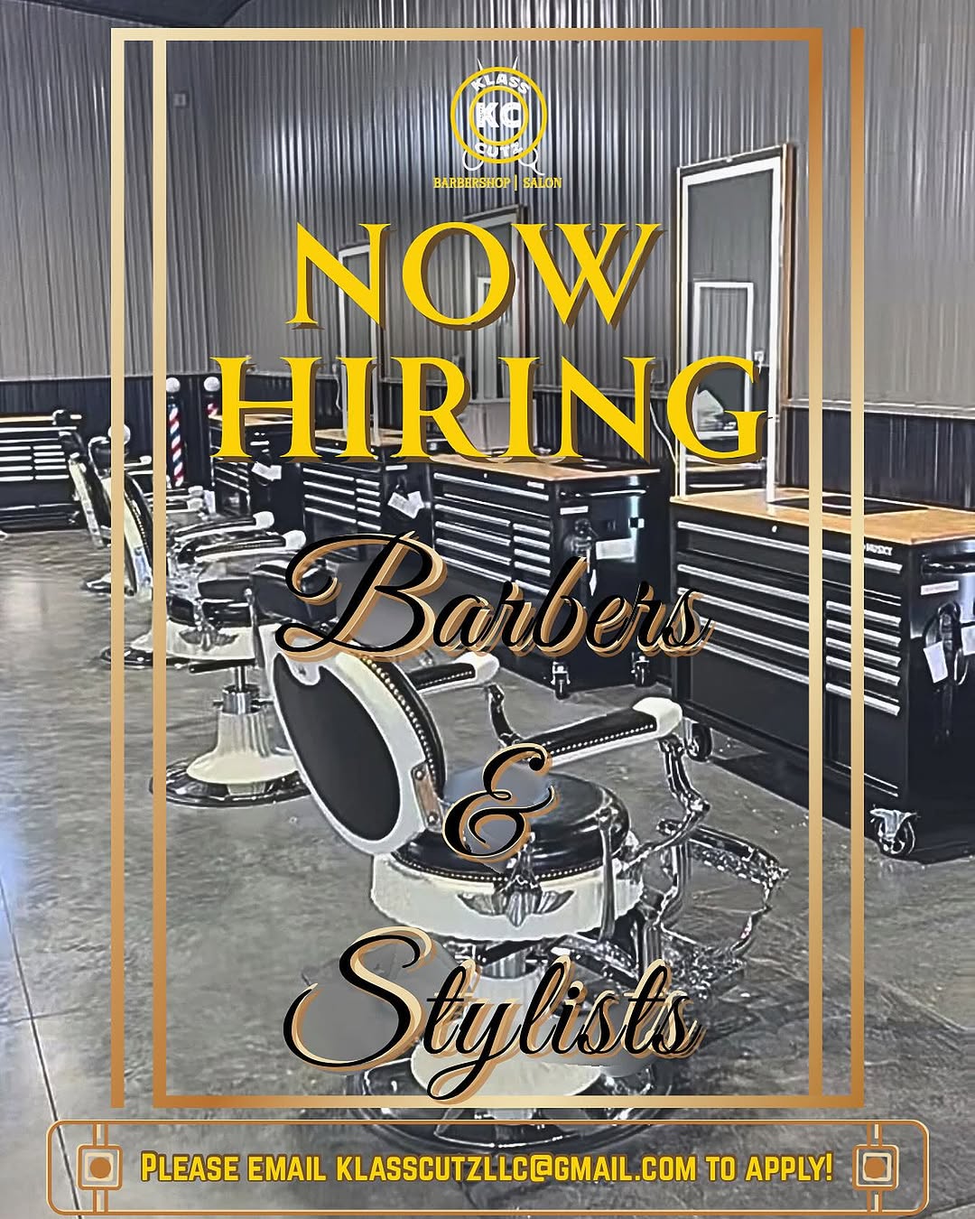 💈 Klass Cutz is Hiring! 💈 Barbers/Cosmetologists W